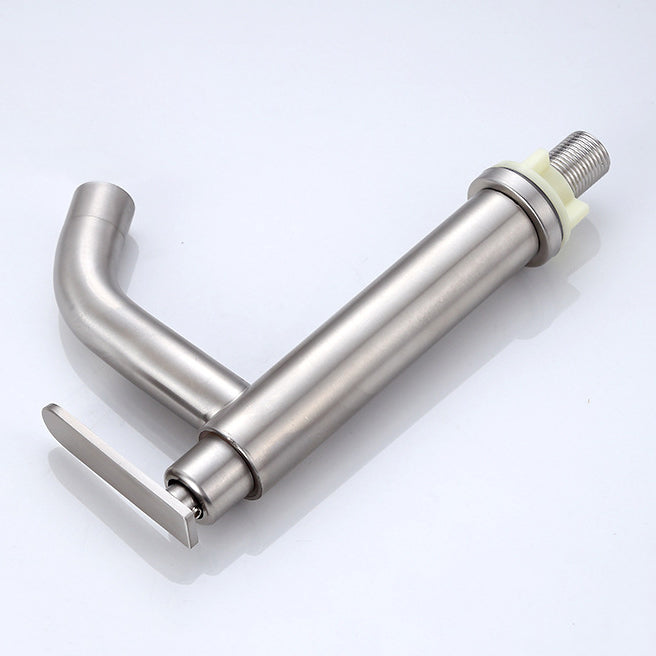 Lisslune | Modern Vessel Faucet Stainless Steel Low Arc Sink Faucet
