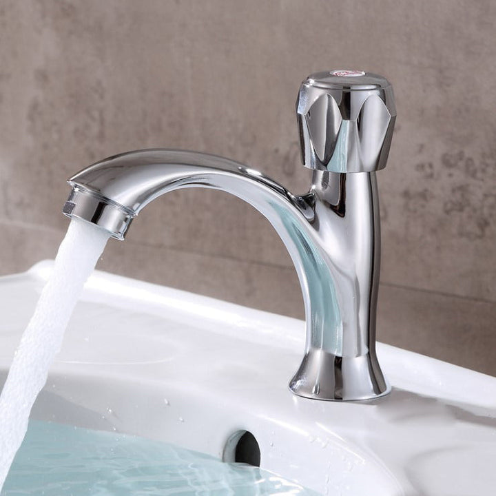 Lisslune | Modern Vessel Faucet Stainless Steel Low Arc Sink Faucet
