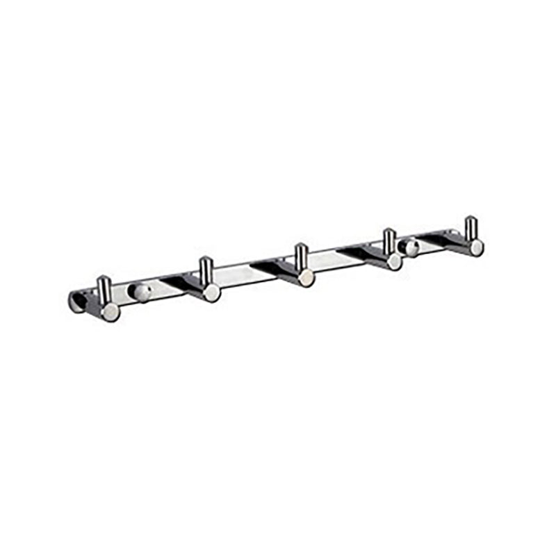 Lisslune | Polished Chrome Modern Bathroom Accessory Set Silver Towel Holder/Bath Shelf