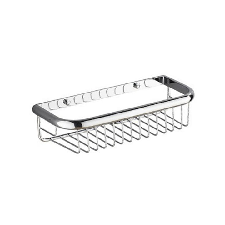 Lisslune | Polished Chrome Modern Bathroom Accessory Set Silver Towel Holder/Bath Shelf