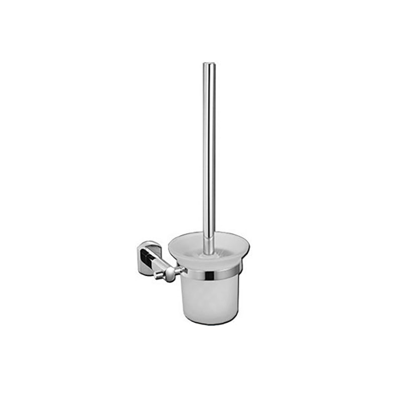 Lisslune | Polished Chrome Modern Bathroom Accessory Set Silver Towel Holder/Bath Shelf