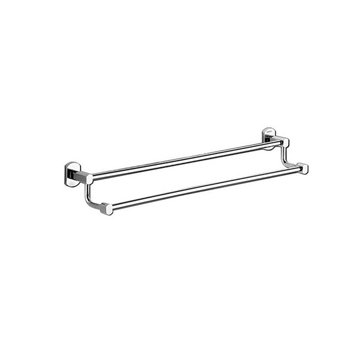 Lisslune | Polished Chrome Modern Bathroom Accessory Set Silver Towel Holder/Bath Shelf