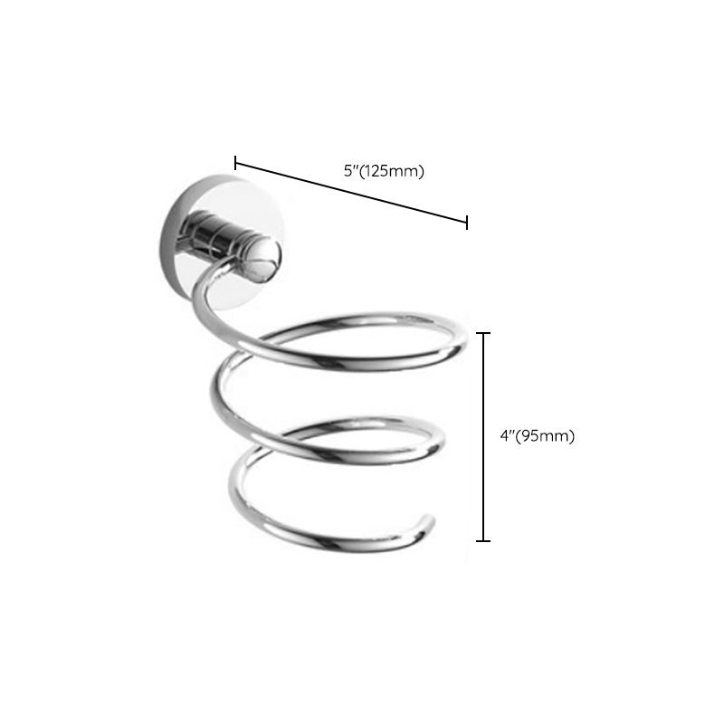 Lisslune | Polished Chrome Modern Bathroom Accessory Set Silver Towel Holder/Bath Shelf