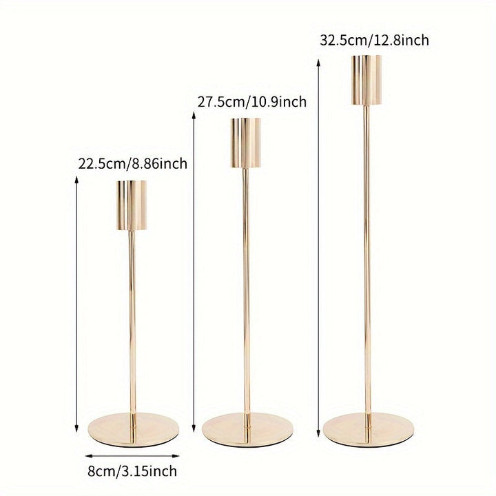 Lisslune | LumiÉlan 3-piece candle holder set – Elegance and unique decoration for your table