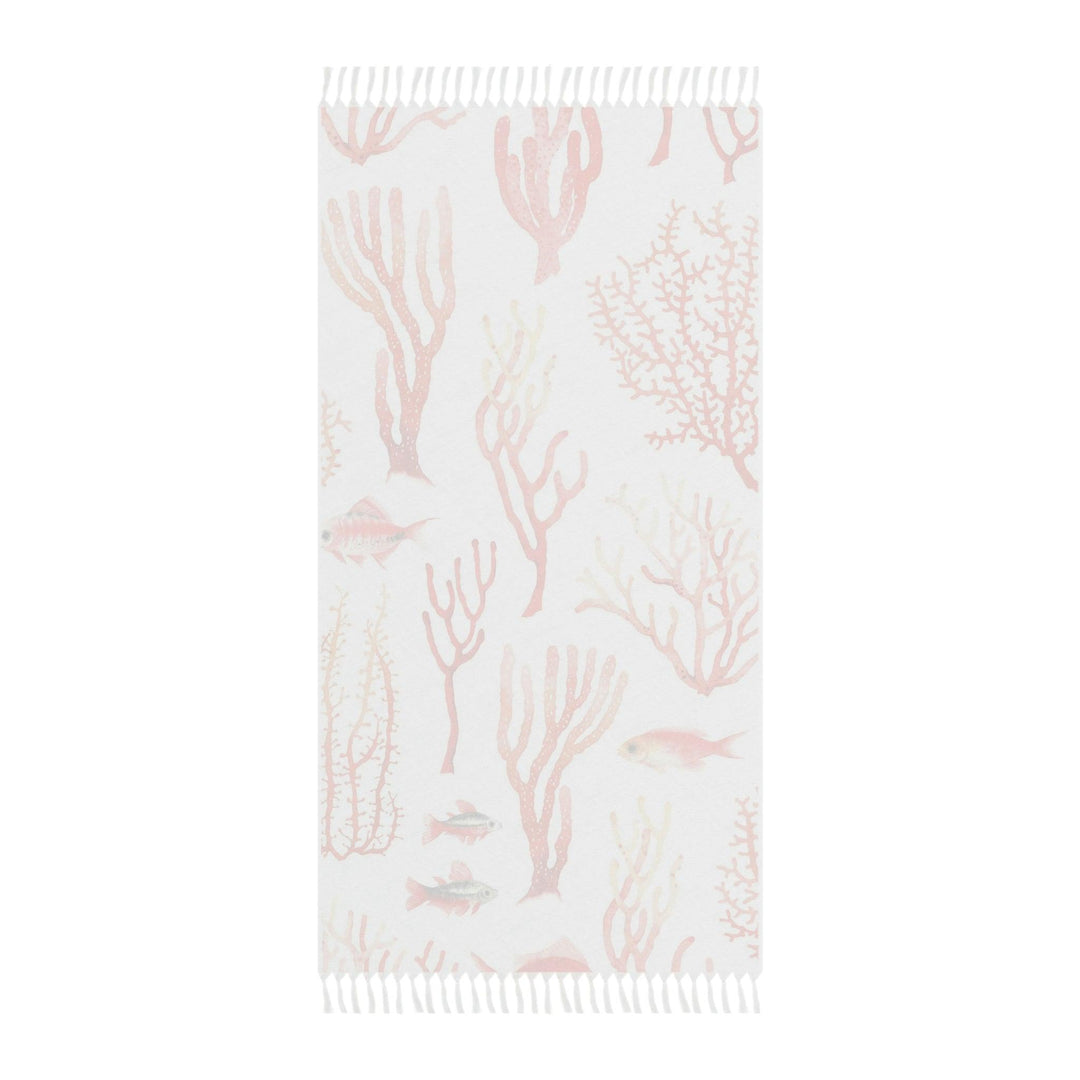 Lisslune | Coral Bliss Bohemian Beach Sarong with Playful Tassels and Exotic Prints
