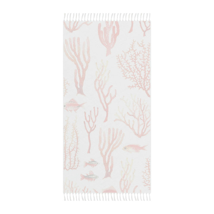 Lisslune | Coral Bliss Bohemian Beach Sarong with Playful Tassels and Exotic Prints