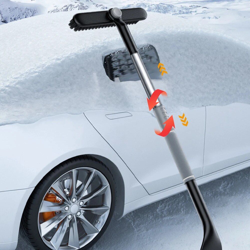 Lisslune | Telescopic 2-in-1 Snow Shovel & Window Cleaner for Car Wash