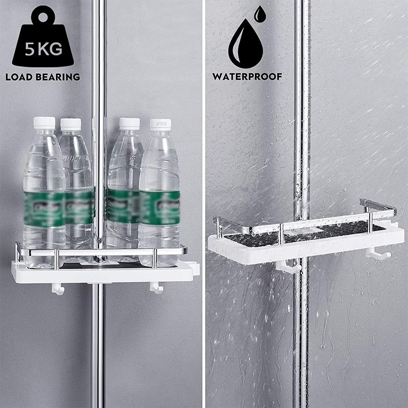 Lisslune | Storage rack for shower rack on bathroom rod