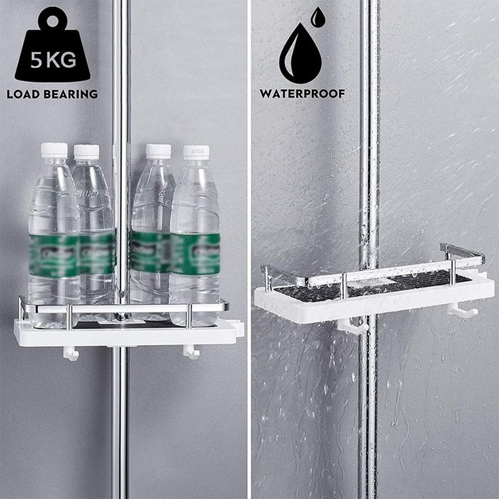 Lisslune | Storage rack for shower rack on bathroom rod