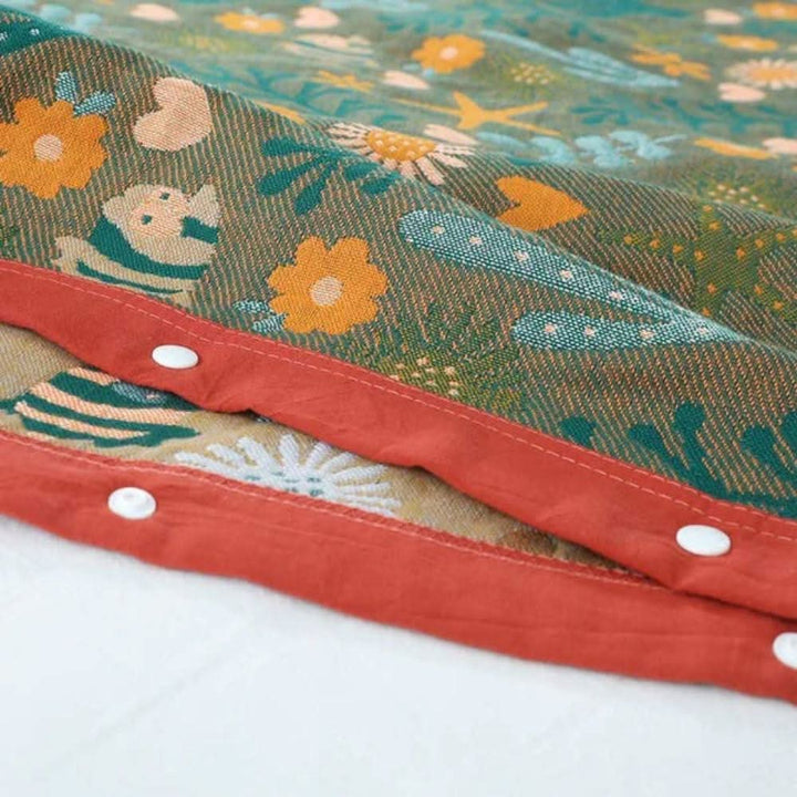 Lisslune | Coral Floral Cotton Pillow Sham – Breathable & Reversible
