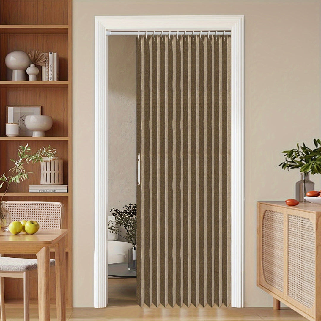 Lisslune | Colorful Magnetic Folding Door Curtain – Easy Setup, Space-Saving Divider for Home and Business – Vibrant Artistic Design, Machine Washable Polyester