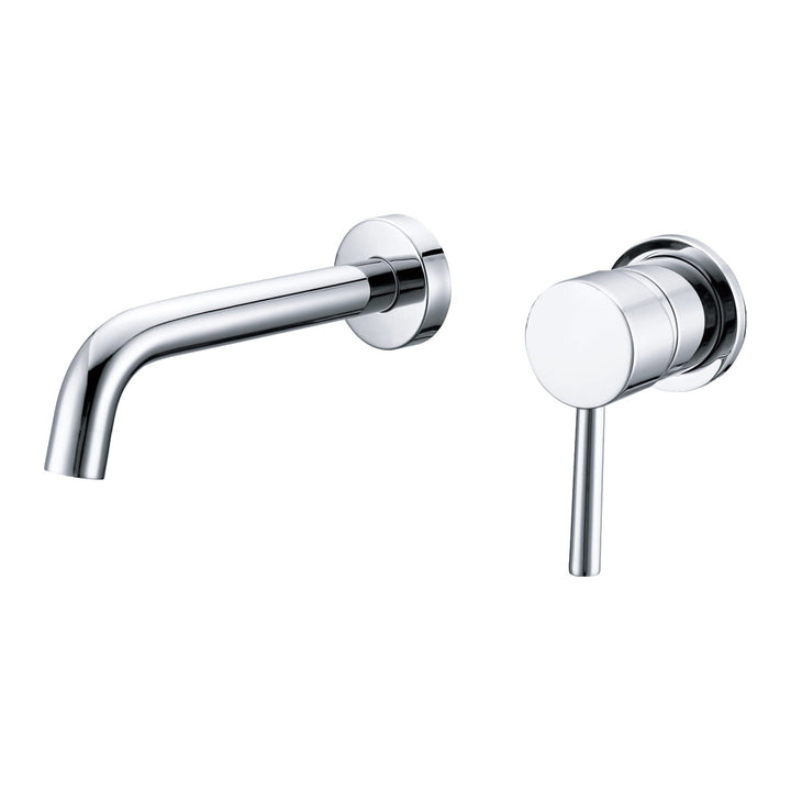 Lisslune | Industrial Sink Faucet Brass Lever Handles Low Arc Wall Mounted Bathroom Faucet