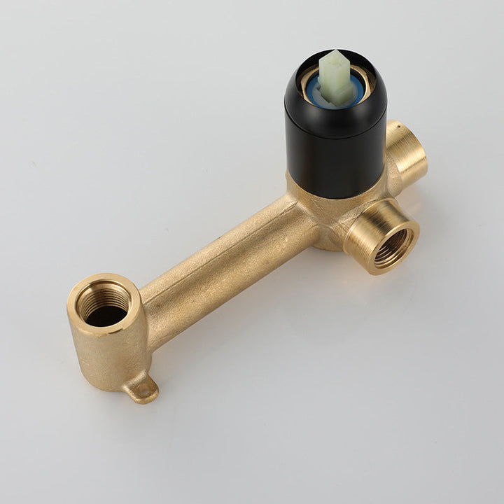 Lisslune | Industrial Sink Faucet Brass Lever Handles Low Arc Wall Mounted Bathroom Faucet