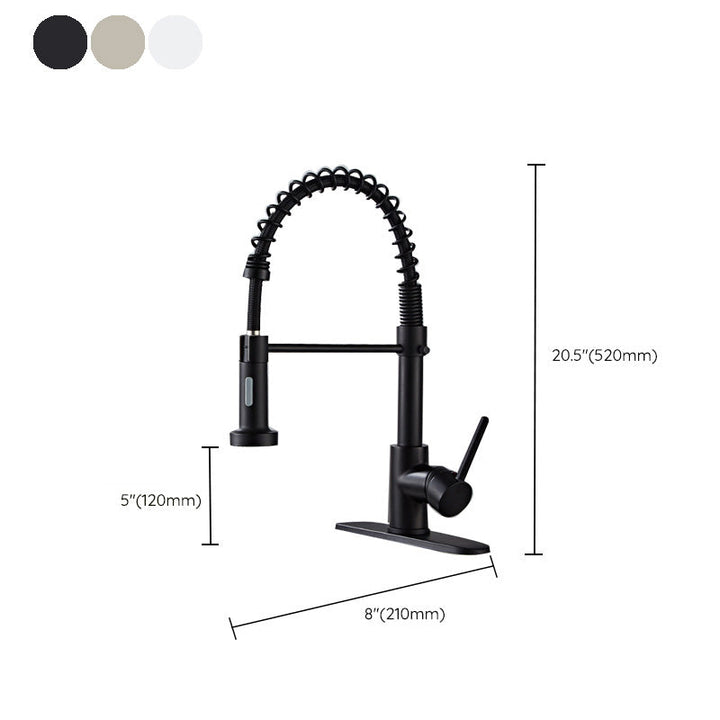 Lisslune | Glam Basin faucet Brass lever fittings Spring neck three-way outlet Bathroom sink faucet