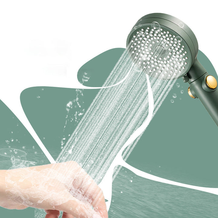 Lisslune | Contemporary Round Shower Head Combo Handheld Shower Head 9.8 Inch H Spray Head