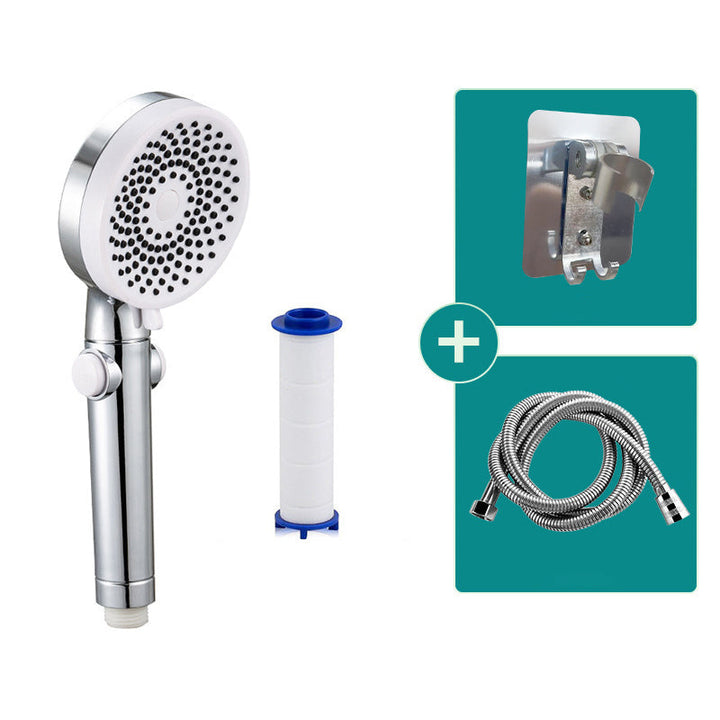 Lisslune | Contemporary Round Shower Head Combo Handheld Shower Head 9.8 Inch H Spray Head