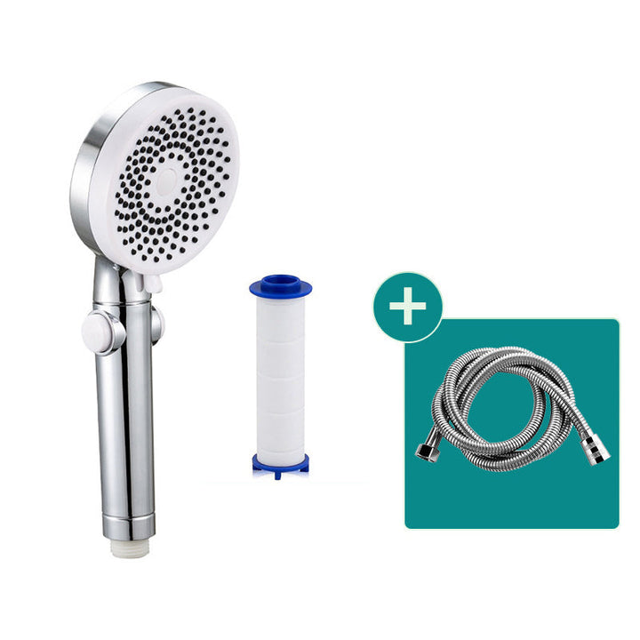 Lisslune | Contemporary Round Shower Head Combo Handheld Shower Head 9.8 Inch H Spray Head