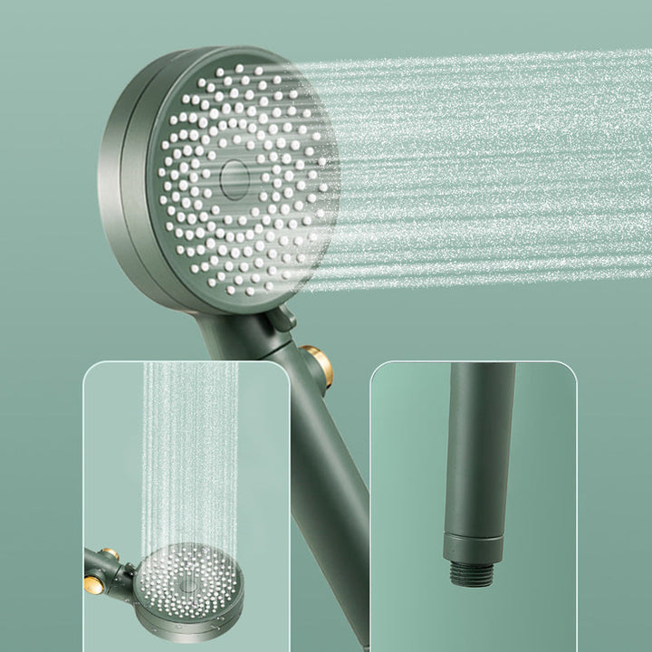 Lisslune | Contemporary Round Shower Head Combo Handheld Shower Head 9.8 Inch H Spray Head