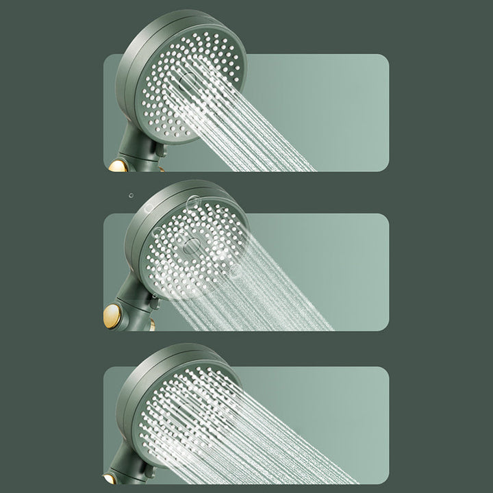 Lisslune | Contemporary Round Shower Head Combo Handheld Shower Head 9.8 Inch H Spray Head