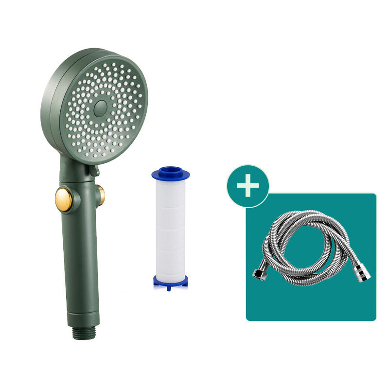 Lisslune | Contemporary Round Shower Head Combo Handheld Shower Head 9.8 Inch H Spray Head