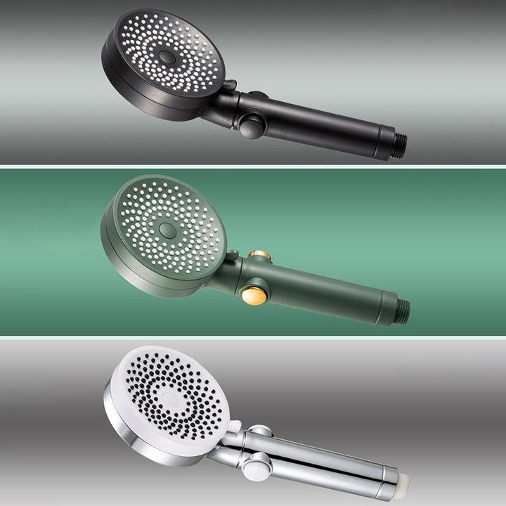 Lisslune | Contemporary Round Shower Head Combo Handheld Shower Head 9.8 Inch H Spray Head