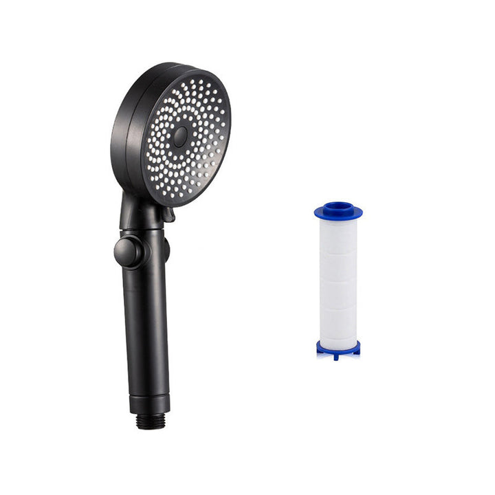 Lisslune | Contemporary Round Shower Head Combo Handheld Shower Head 9.8 Inch H Spray Head