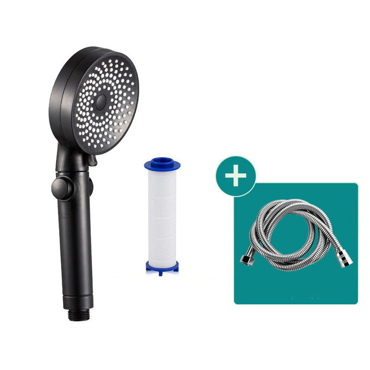 Lisslune | Contemporary Round Shower Head Combo Handheld Shower Head 9.8 Inch H Spray Head