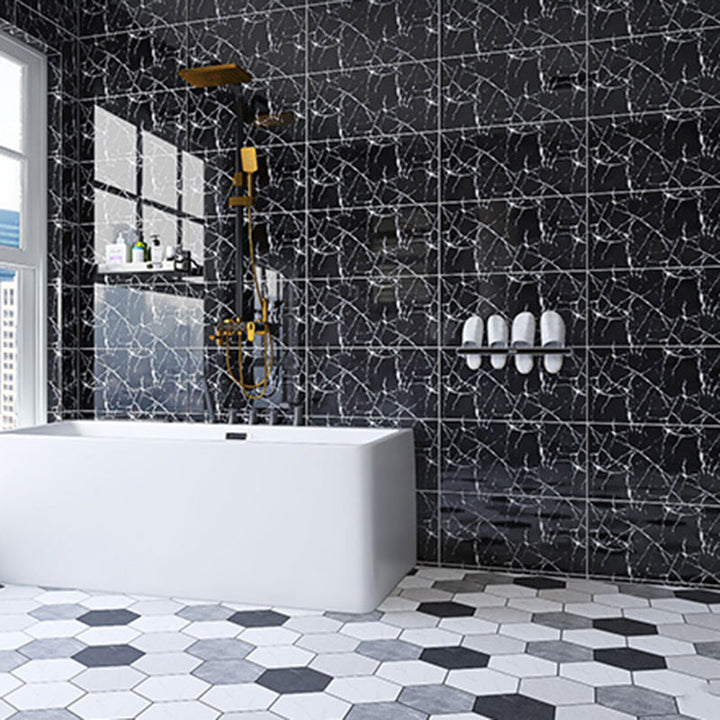 Lisslune | Modern Bathroom Wall Tile Peel and Stick Waterproof Artificial Ceramic Tile