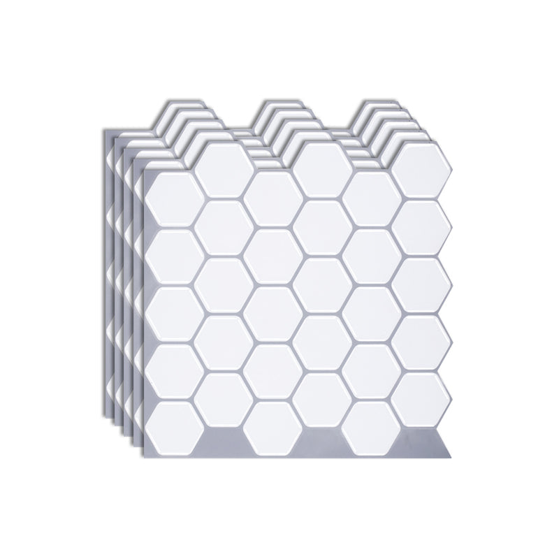 Lisslune | Hexagon Wall Tile Fat-Resistant Steel and Kitchen Paper Wallpaper