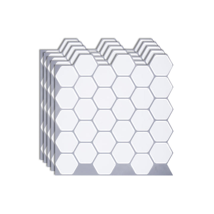 Lisslune | Hexagon Wall Tile Fat-Resistant Steel and Kitchen Paper Wallpaper