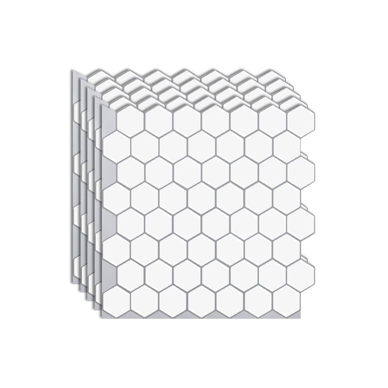 Lisslune | Hexagon Wall Tile Fat-Resistant Steel and Kitchen Paper Wallpaper