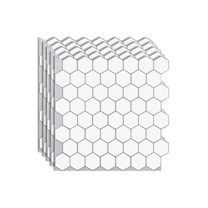Lisslune | Hexagon Wall Tile Fat-Resistant Steel and Kitchen Paper Wallpaper