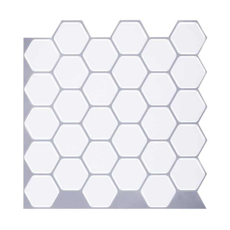 Lisslune | Hexagon Wall Tile Fat-Resistant Steel and Kitchen Paper Wallpaper