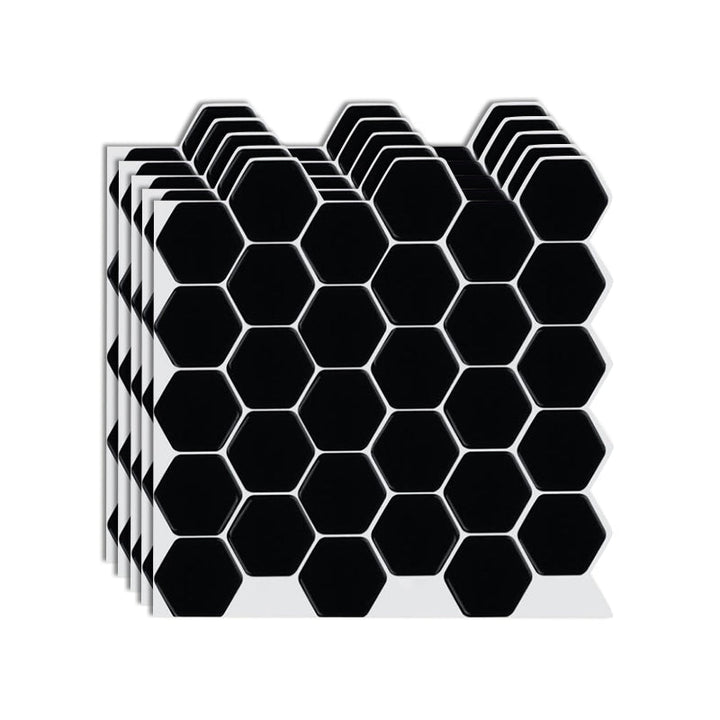 Lisslune | Hexagon Wall Tile Fat-Resistant Steel and Kitchen Paper Wallpaper