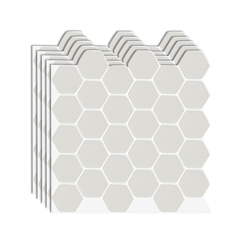 Lisslune | Hexagon Wall Tile Fat-Resistant Steel and Kitchen Paper Wallpaper