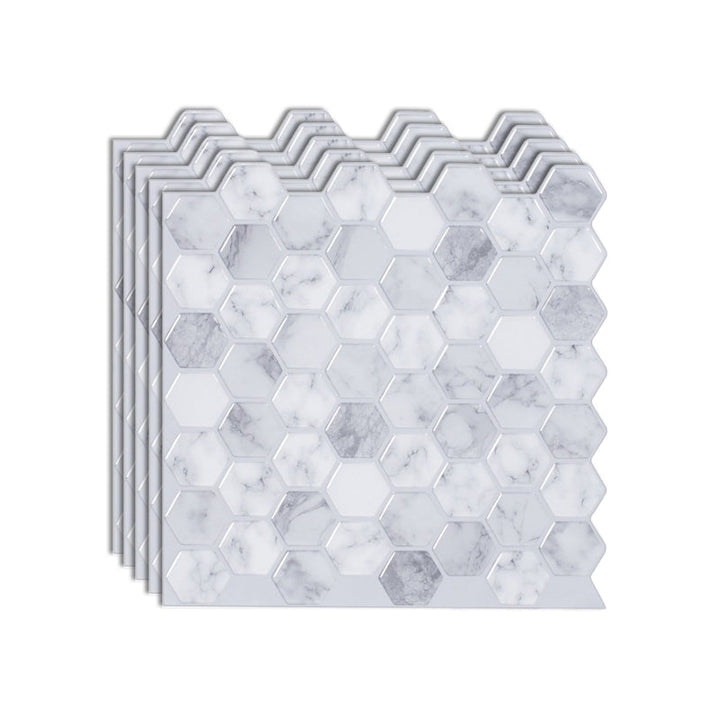 Lisslune | Hexagon Wall Tile Fat-Resistant Steel and Kitchen Paper Wallpaper