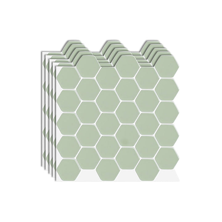 Lisslune | Hexagon Wall Tile Fat-Resistant Steel and Kitchen Paper Wallpaper