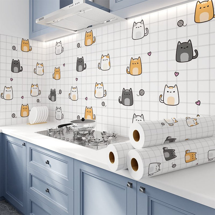 Lisslune | Modern Peel & Stick Mosaic Tiles Plastic Grid Peel and Stick Back Wall for the Kitchen
