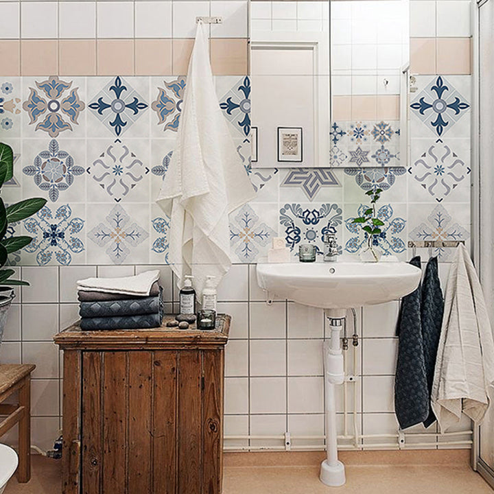 Lisslune | Kitchen wall tile Peel and stick Floral pattern wallpaper