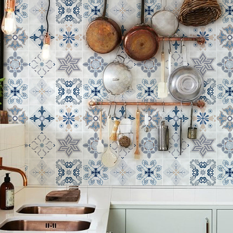 Lisslune | Kitchen wall tile Peel and stick Floral pattern wallpaper