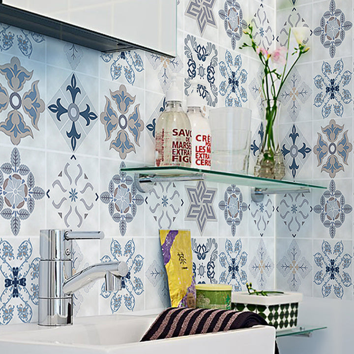 Lisslune | Kitchen wall tile Peel and stick Floral pattern wallpaper