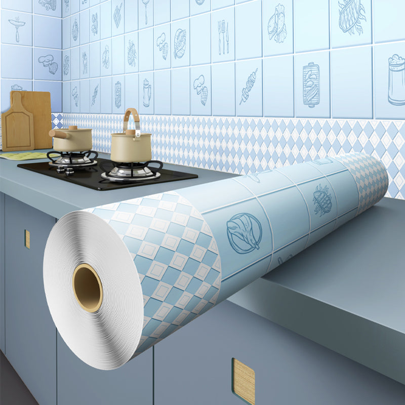 Lisslune | Modern Tiles - Peel and Stick Plastic Square Peel and Stick Wall Tiles for the Kitchen