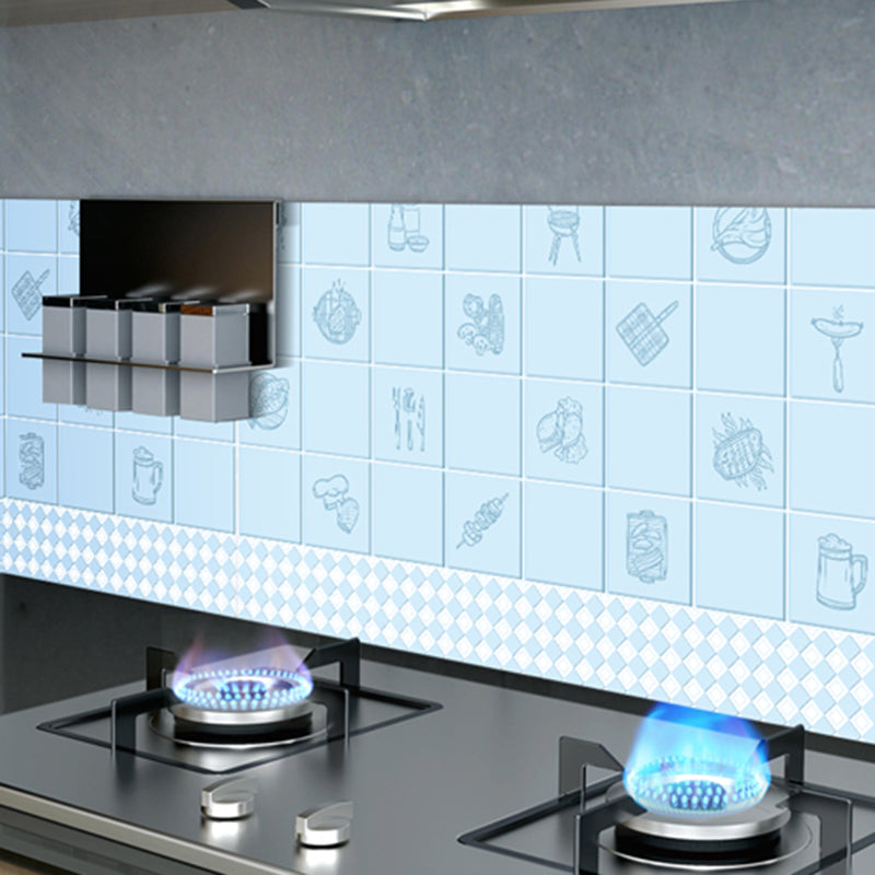 Lisslune | Modern Tiles - Peel and Stick Plastic Square Peel and Stick Wall Tiles for the Kitchen