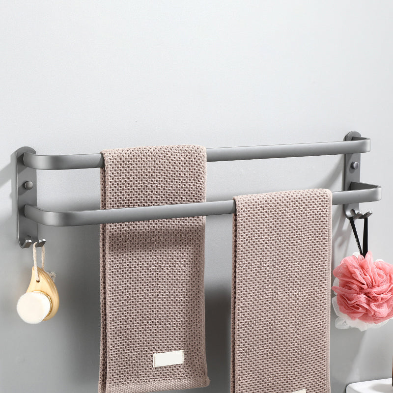 Lisslune | Modern Bathroom Fixture Set Towel Bar Gray Bathroom Shelf Bathroom Set