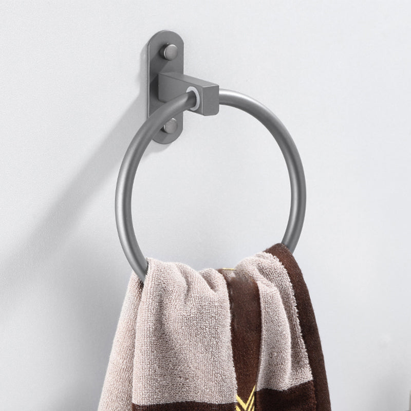 Lisslune | Modern Bathroom Fixture Set Towel Bar Gray Bathroom Shelf Bathroom Set