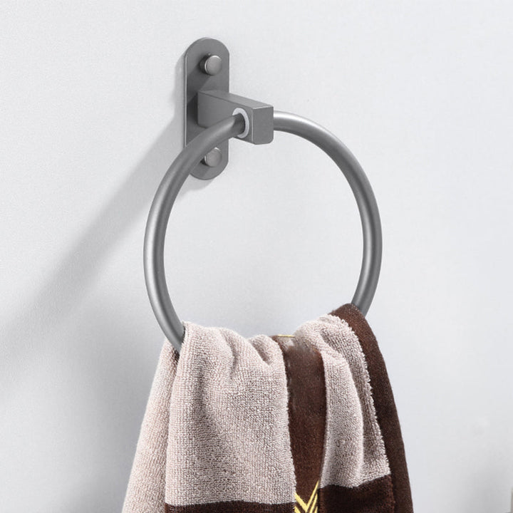 Lisslune | Modern Bathroom Fixture Set Towel Bar Gray Bathroom Shelf Bathroom Set