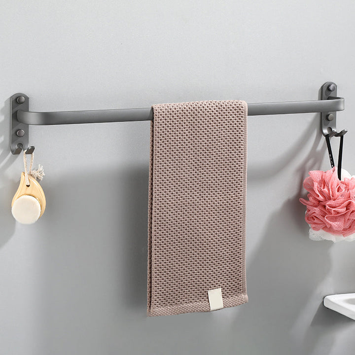 Lisslune | Modern Bathroom Fixture Set Towel Bar Gray Bathroom Shelf Bathroom Set