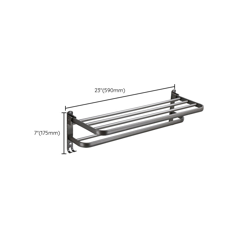 Lisslune | Modern Bathroom Fixture Set Towel Bar Gray Bathroom Shelf Bathroom Set