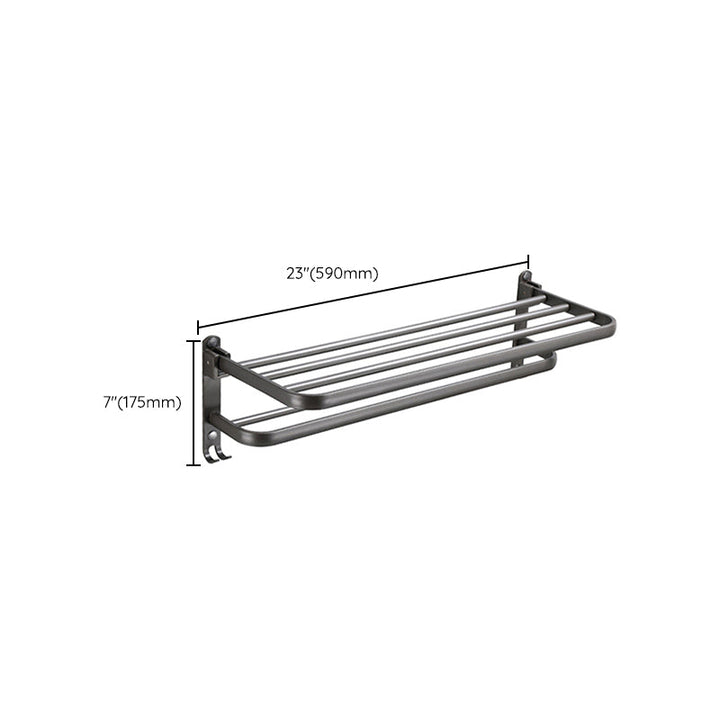 Lisslune | Modern Bathroom Fixture Set Towel Bar Gray Bathroom Shelf Bathroom Set