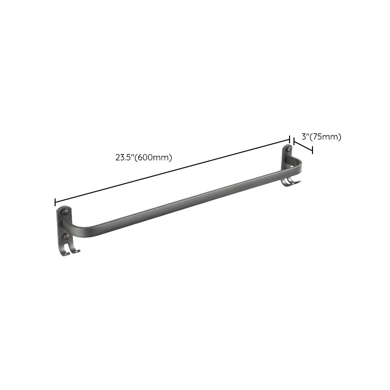 Lisslune | Modern Bathroom Fixture Set Towel Bar Gray Bathroom Shelf Bathroom Set